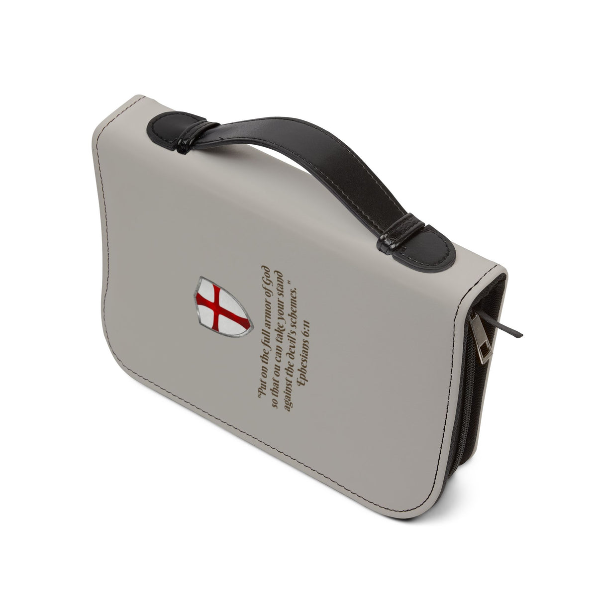 Bible Cover — 'Armor of God' Ephesians 6:10-18 Zippered Bible Case
