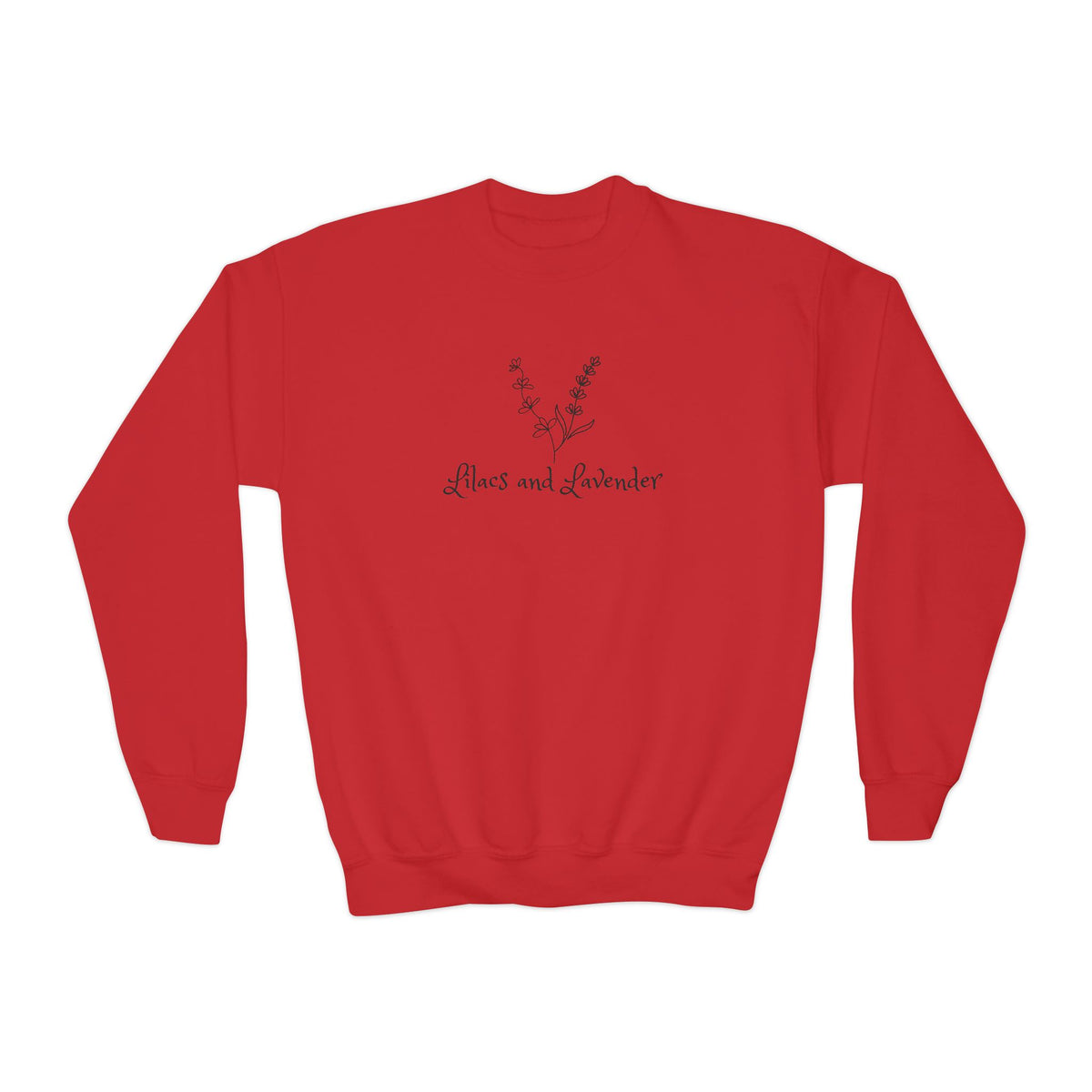 Youth Crewneck Sweatshirt — Lilacs and Lavender