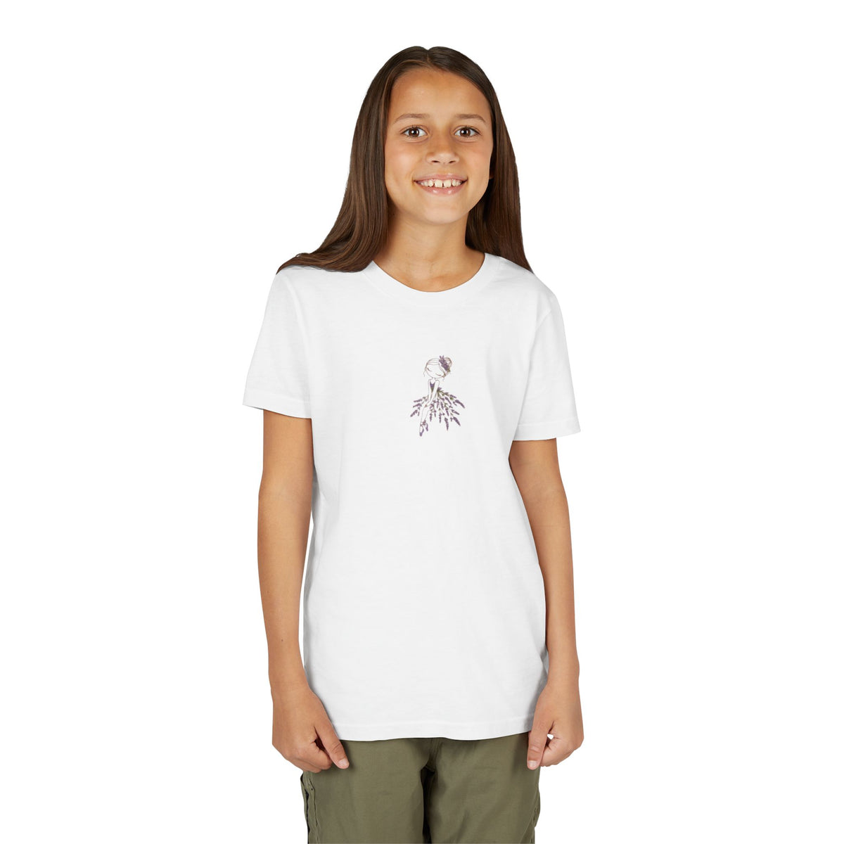 Youth Tee — Flower Ballerina Graphic