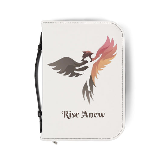 Bible Cover — 'Rise Anew' Phoenix Design with 2 Corinthians 5:17 Scripture