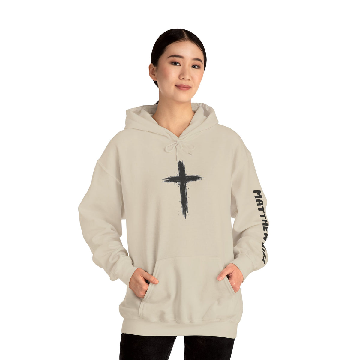 Yeshua Saves Christian Cross Hoodie