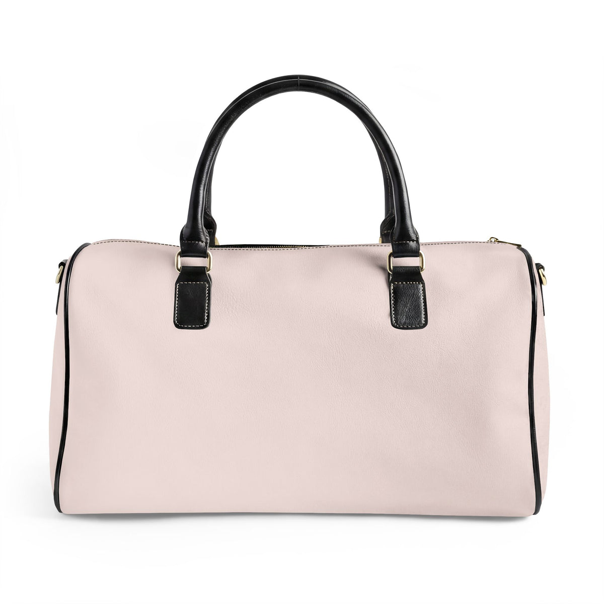 Rise Anew Phoenix Firebird Travel Bag — Pink Faux Leather Duffle with "Rise Anew" Inspirational Design