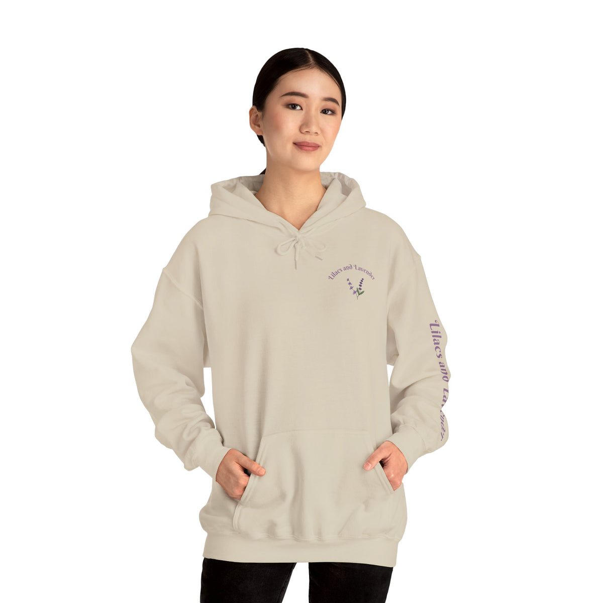 Lilacs and Lavender Floral Hoodie