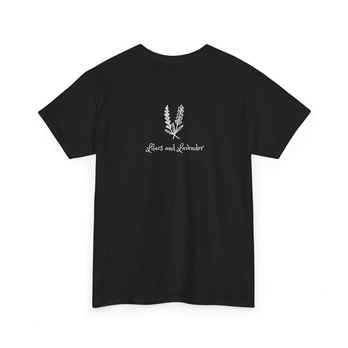 Minimal Laurel Chest Logo Tee — Classic White Cotton T‑Shirt