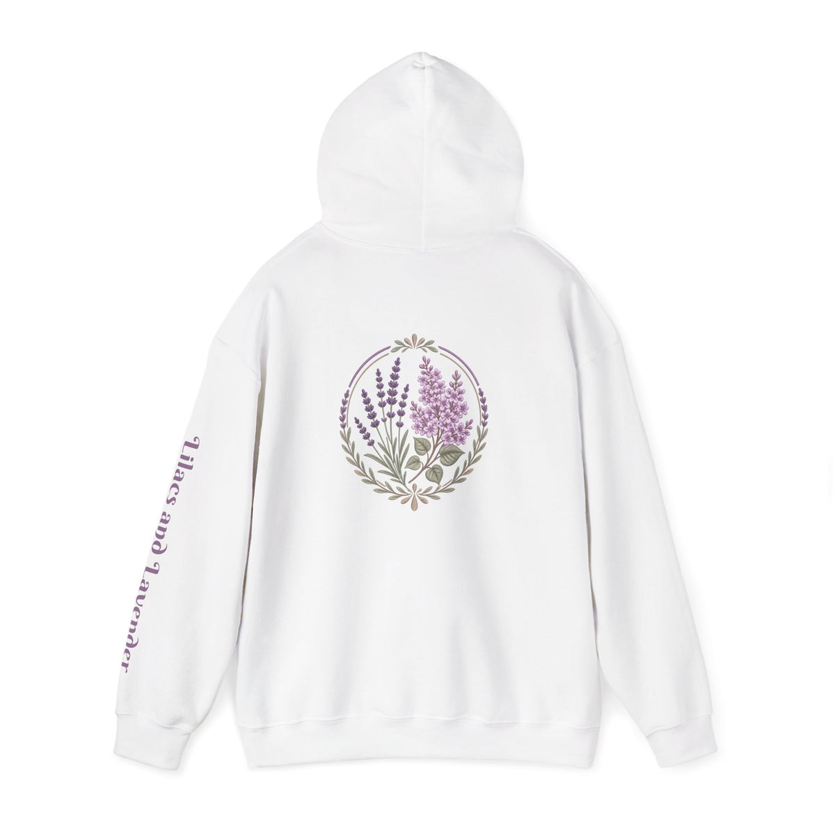 Lilacs and Lavender Floral Hoodie