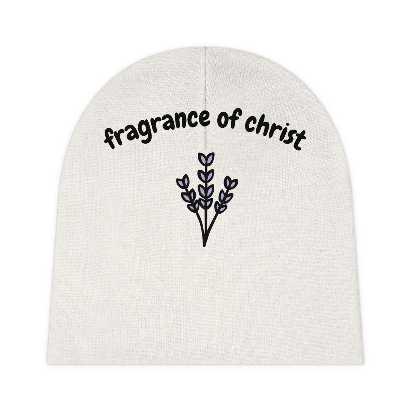 Baby Beanie - "Fragrance of Christ" Lavender Infant Knit Cap
