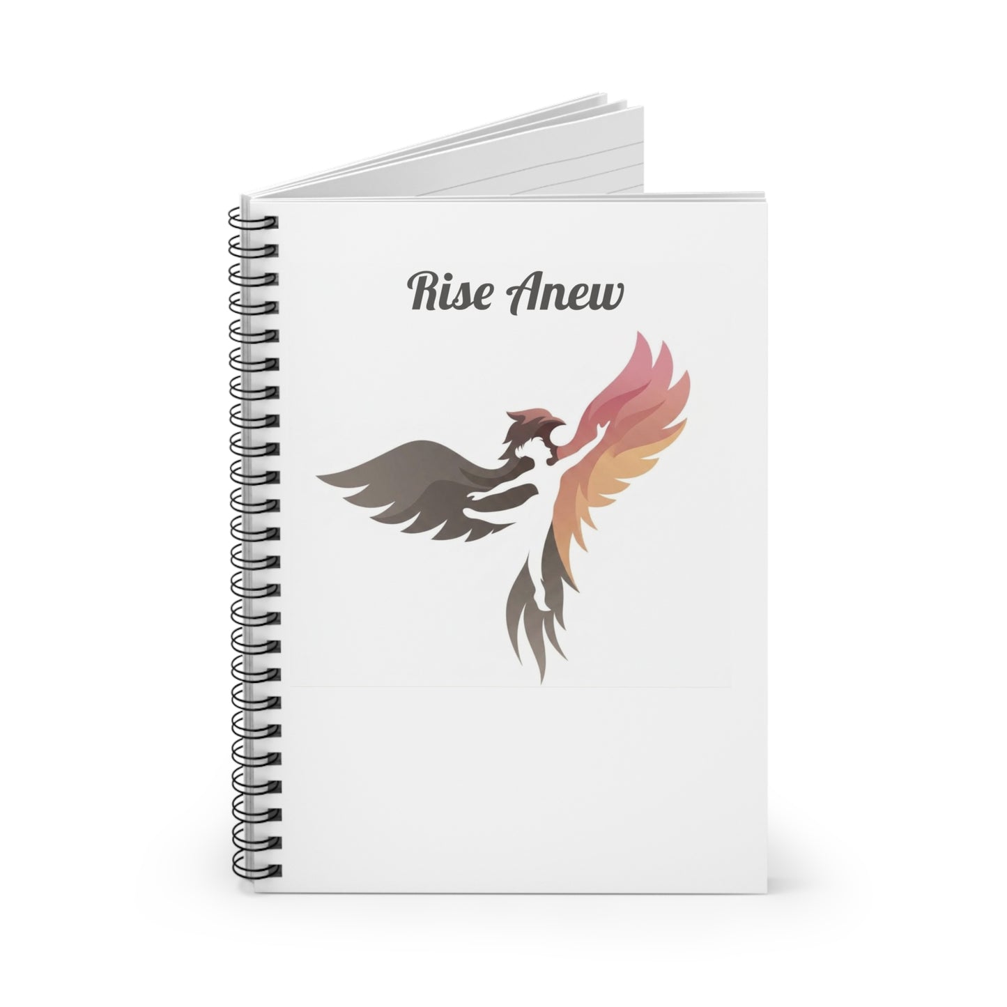 Rise Anew Phoenix Spiral Notebook – Inspirational Ruled Journal