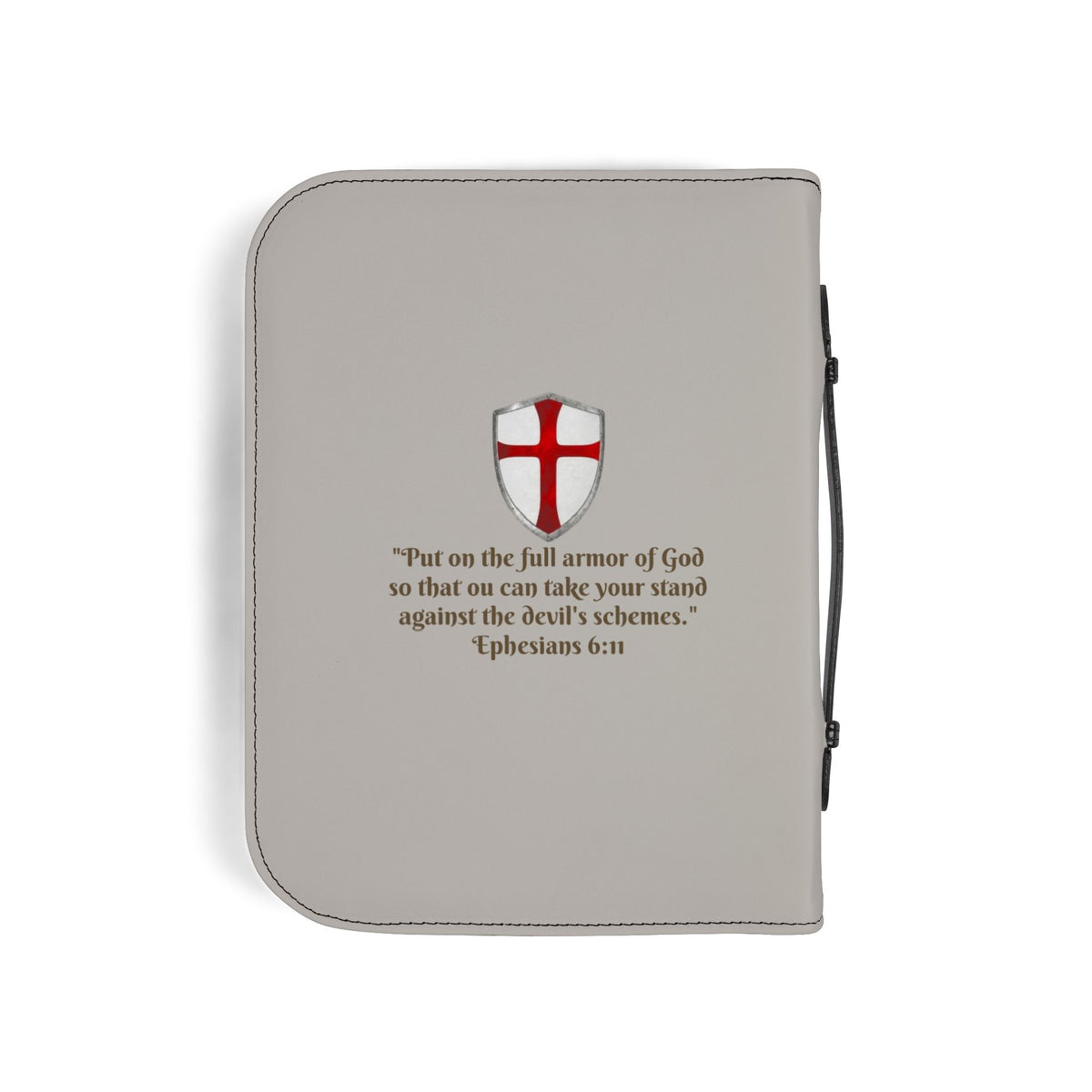 Bible Cover — 'Armor of God' Ephesians 6:10-18 Zippered Bible Case