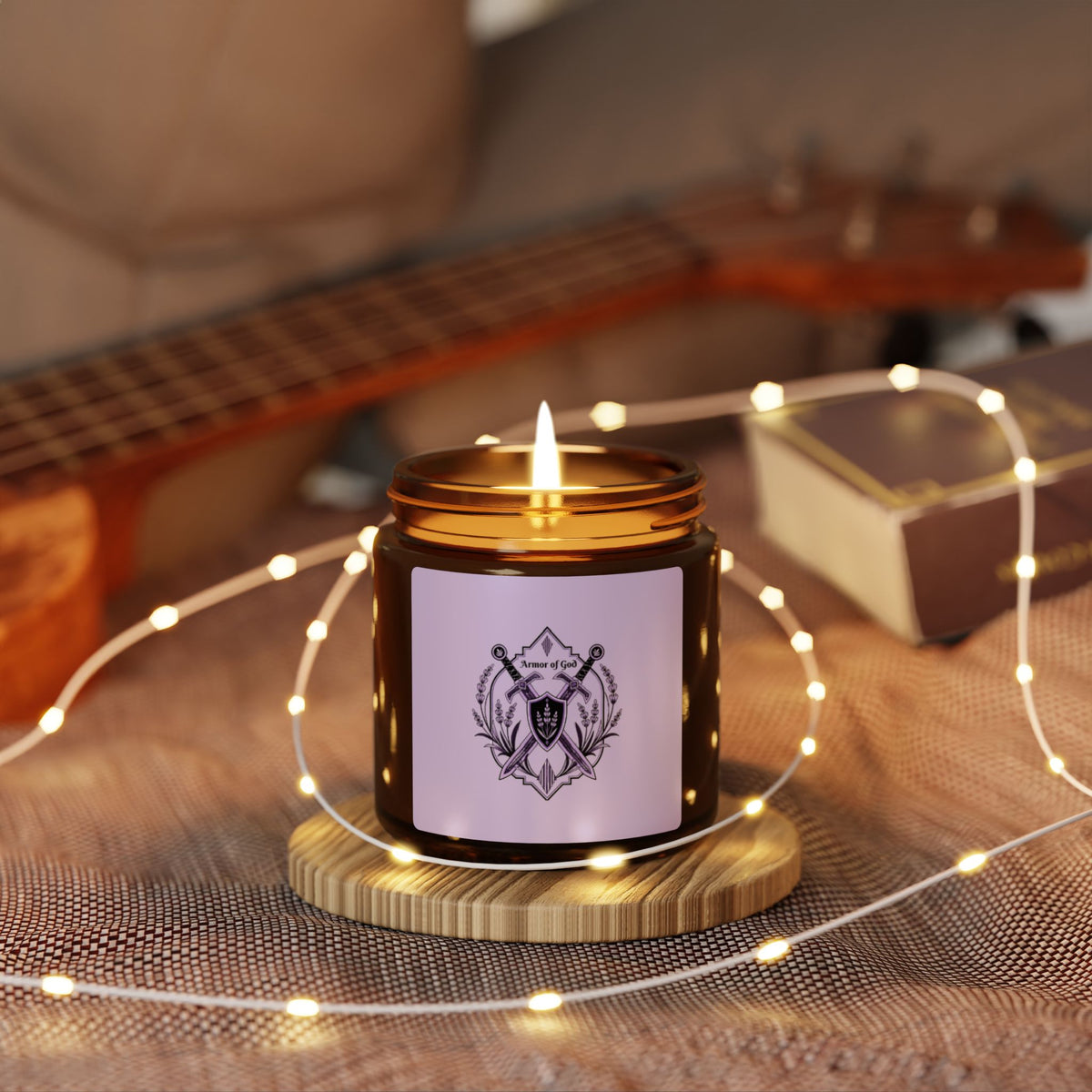 Armor of God Amber Jar Soy Candle