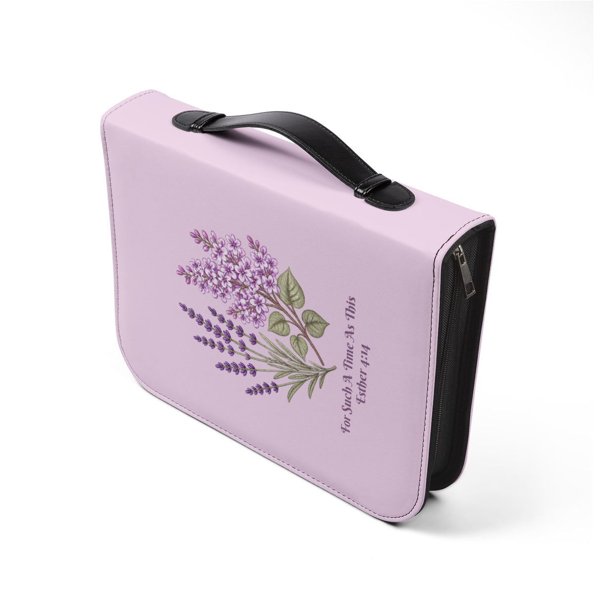 Lavender Crown Bible Cover with Esther 4:14 Scripture