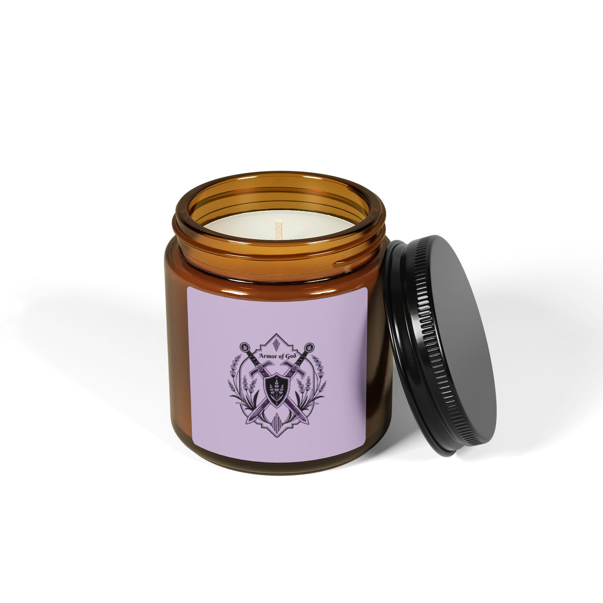 Armor of God Amber Jar Soy Candle