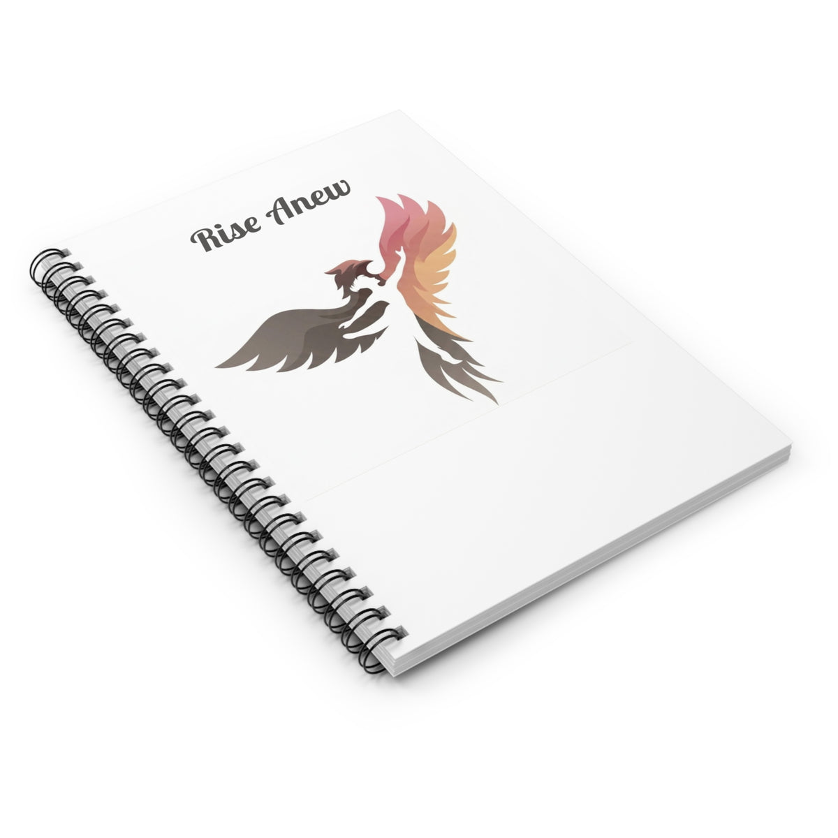 Rise Anew Phoenix Spiral Notebook – Inspirational Ruled Journal