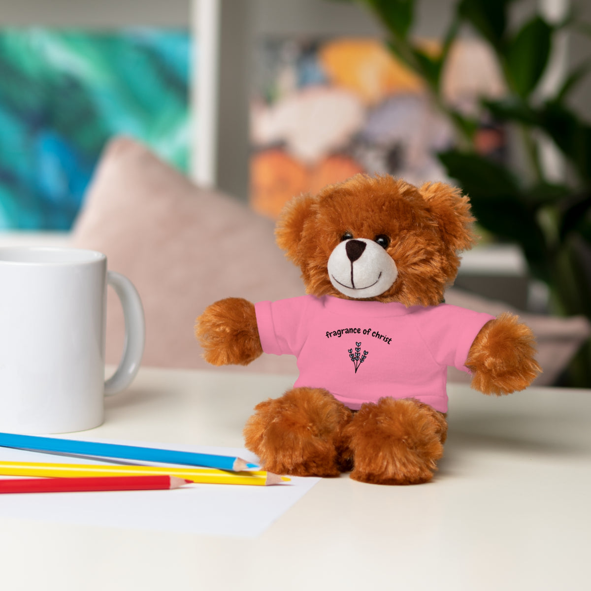 Lavender "Fragrance of Christ" Plush Bear with Tee