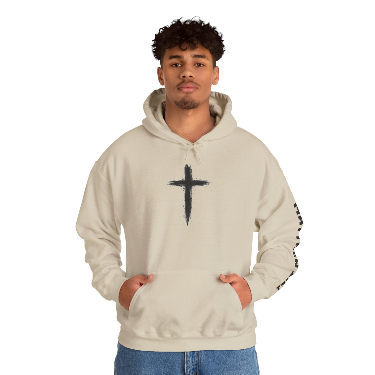 Yeshua Saves Christian Cross Hoodie