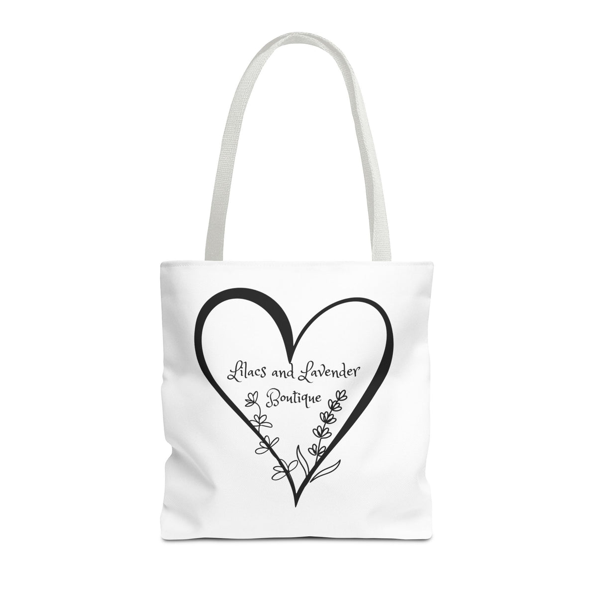 Tote Bag — Heart Floral Boutique Logo Tote (Lilacs & Lavender)