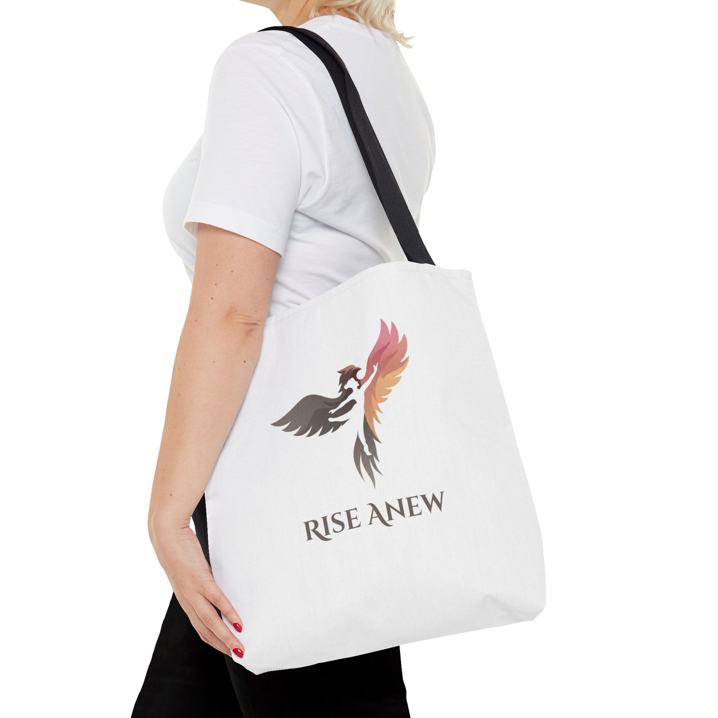 Phoenix Rise Anew Tote Bag — Inspirational Rebirth Canvas Tote