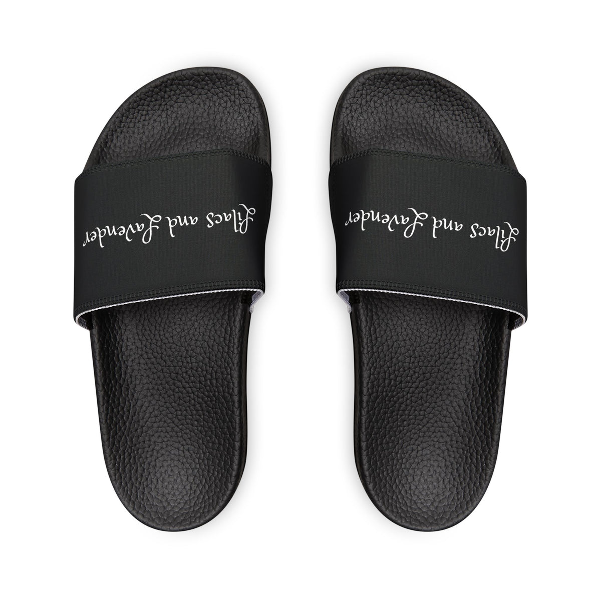 Women's Removable-Strap Slide Sandals — Adjustable Black Pool & Beach Slides