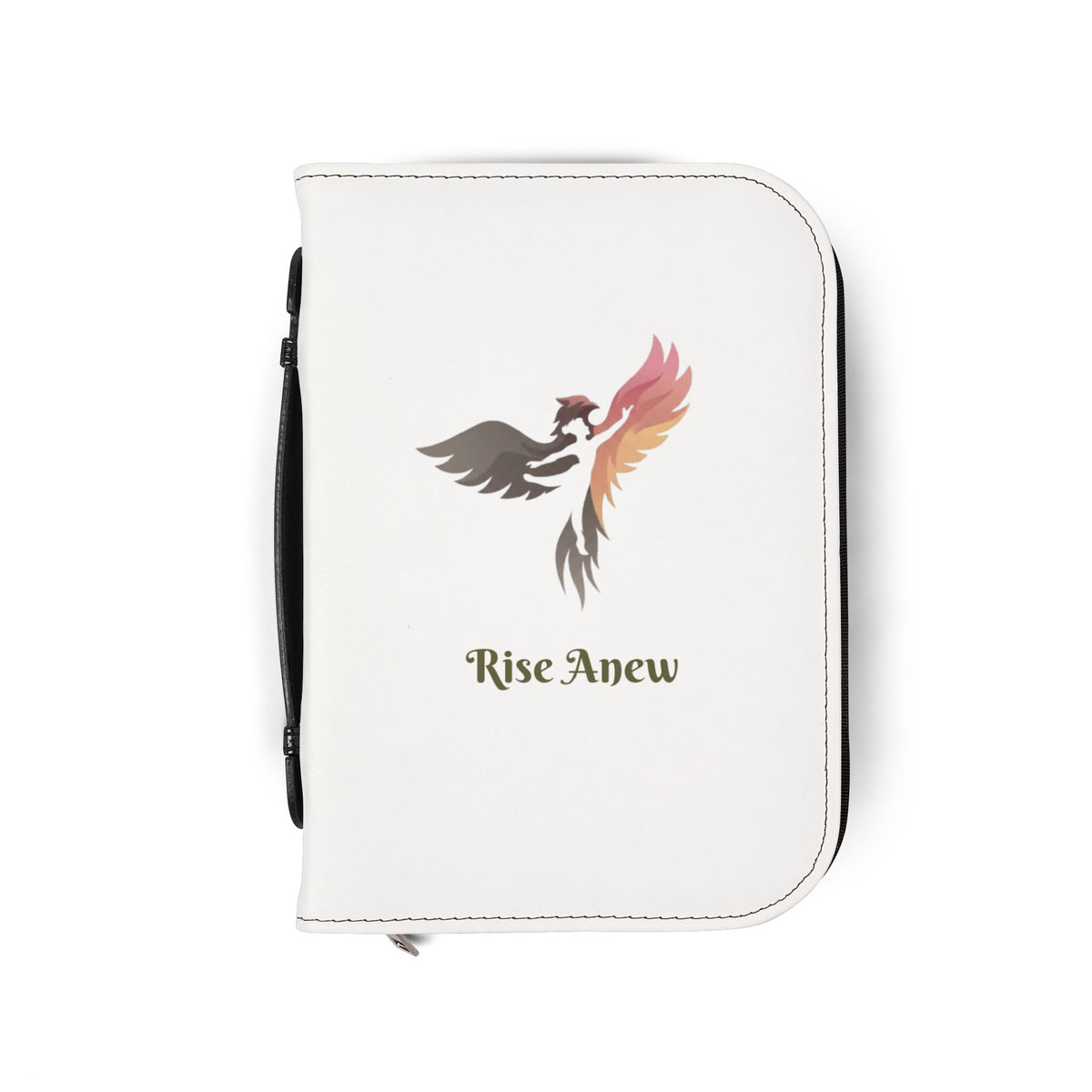 Bible Cover — 'Rise Anew' Phoenix Design with 2 Corinthians 5:17 Scripture