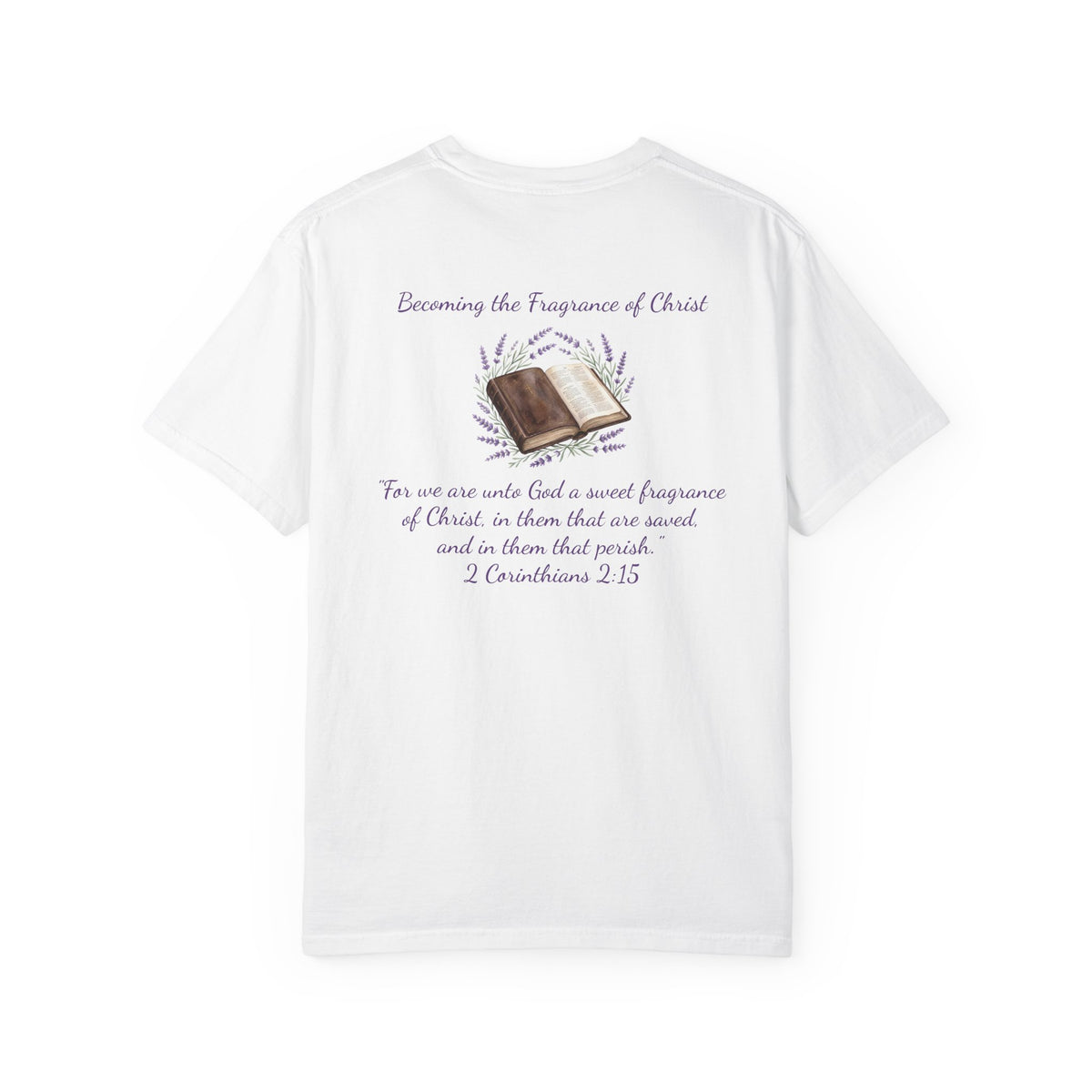Lavender Hummingbird Tee — "Becoming the Fragrance of Christ"