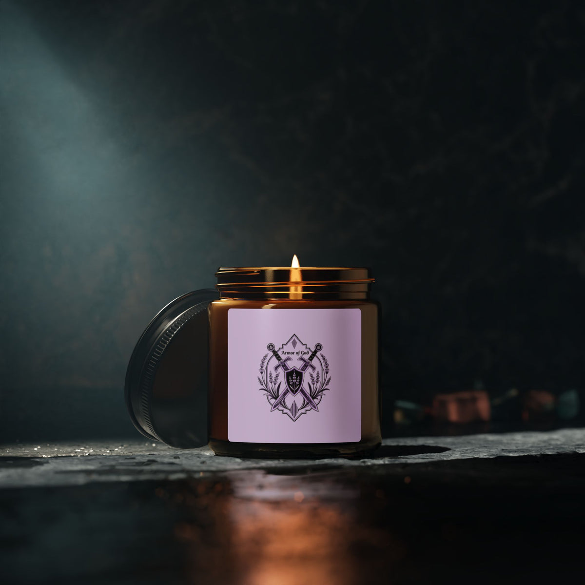 Armor of God Amber Jar Soy Candle