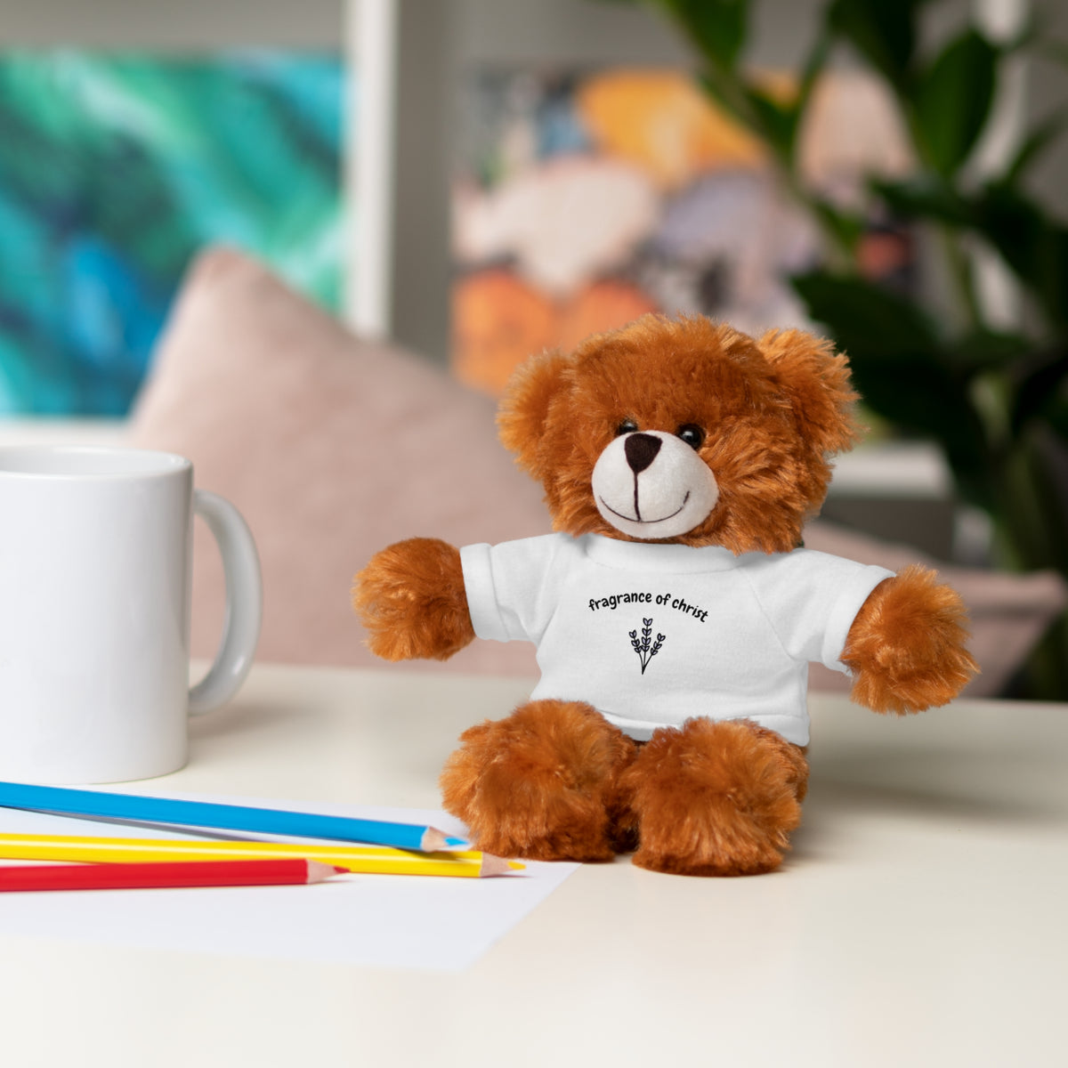 Lavender "Fragrance of Christ" Plush Bear with Tee