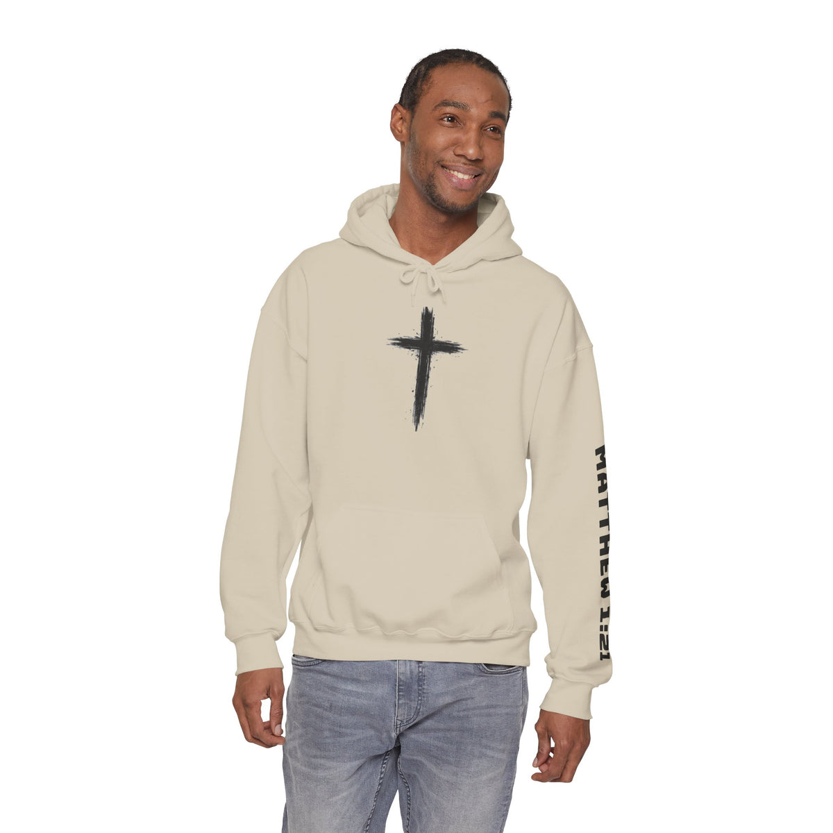 Yeshua Saves Christian Cross Hoodie