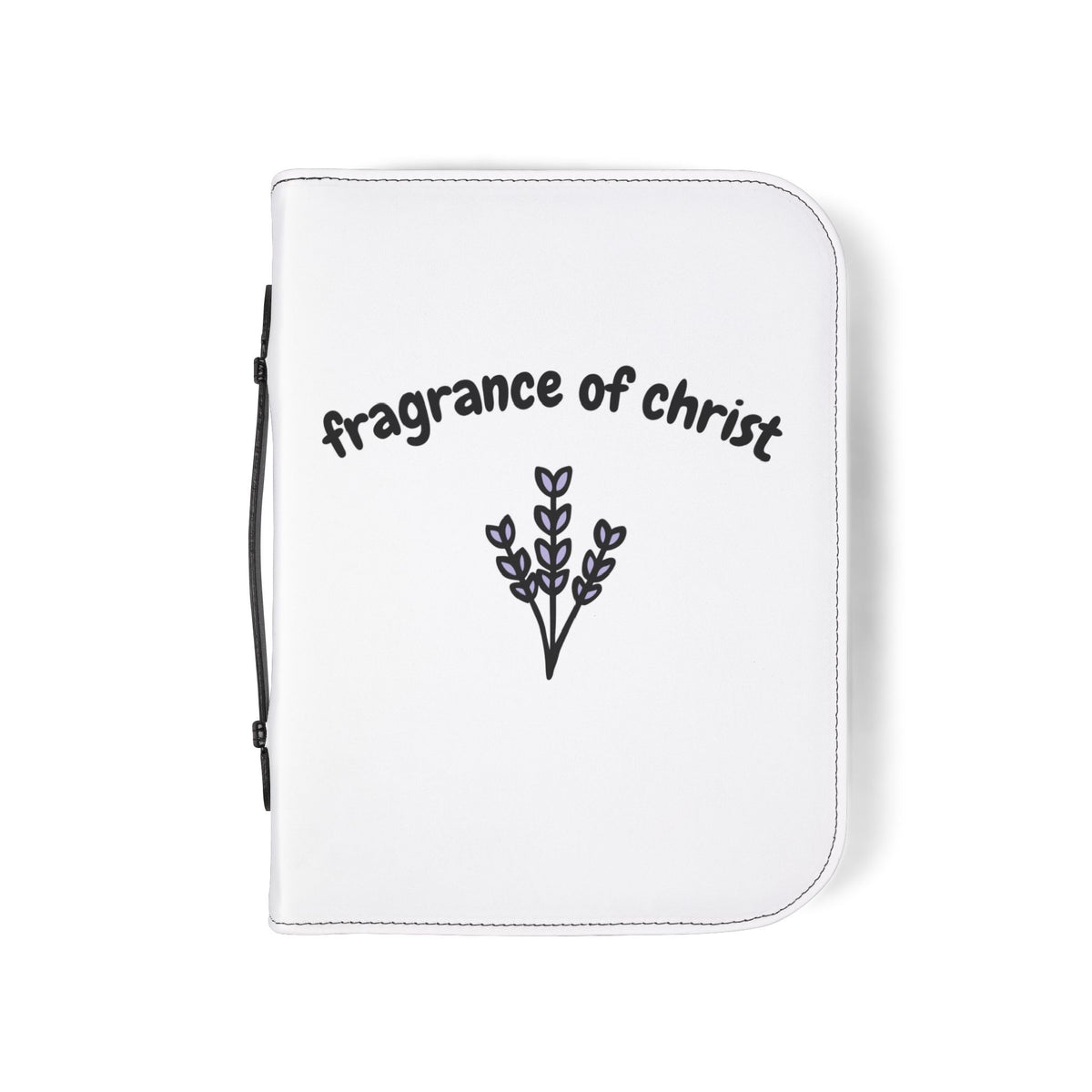 Bible Cover — "Fragrance of Christ" Floral Zippered Bible Case
