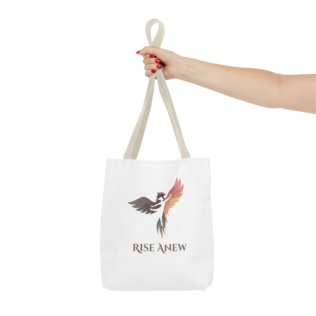 Phoenix Rise Anew Tote Bag — Inspirational Rebirth Canvas Tote