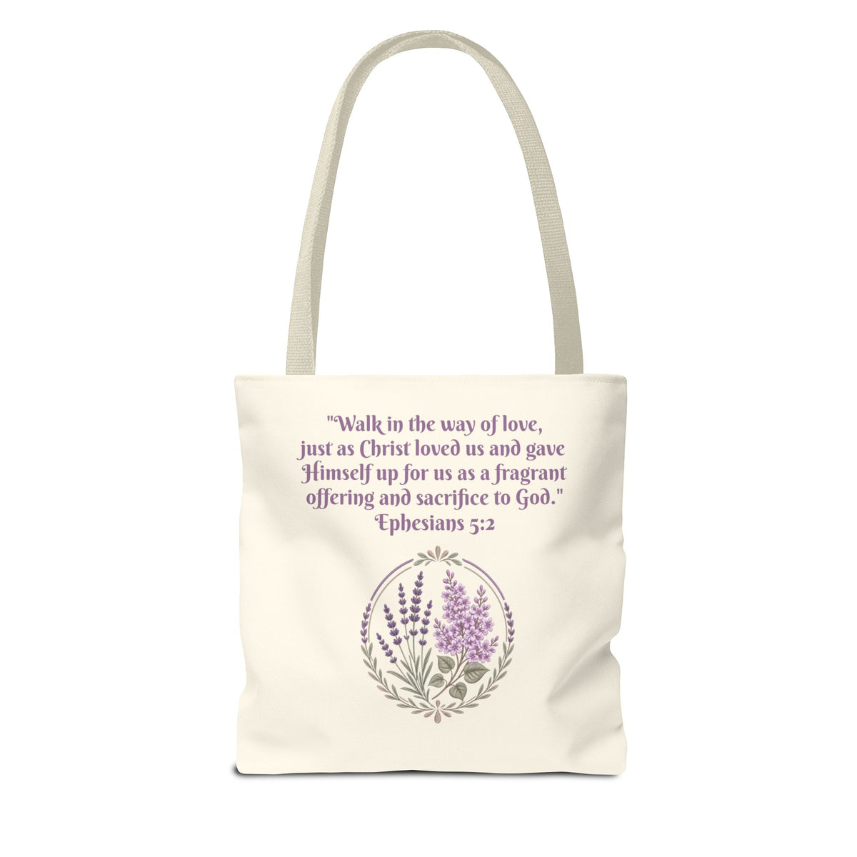 Fragrance of Christ Floral Tote Bag — Faith-Inspired Everyday Carry