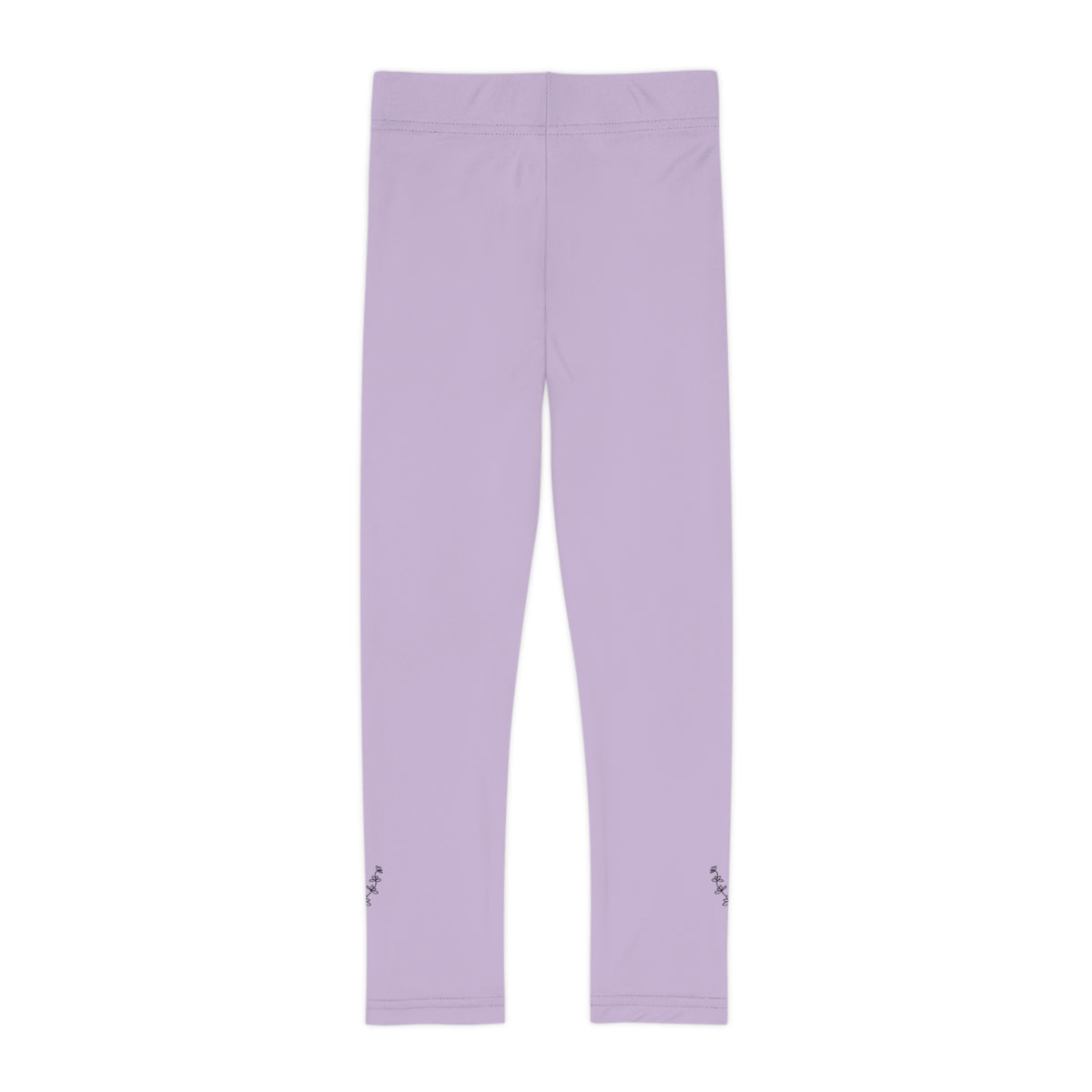 Kids Lilacs and Lavender Leggings — Light Purple Activewear for Girls