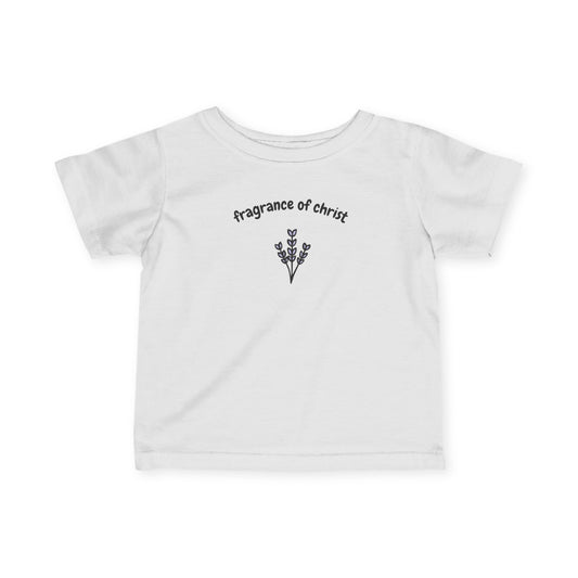 Infant Tee — "Fragrance of Christ" Floral Baby T‑Shirt