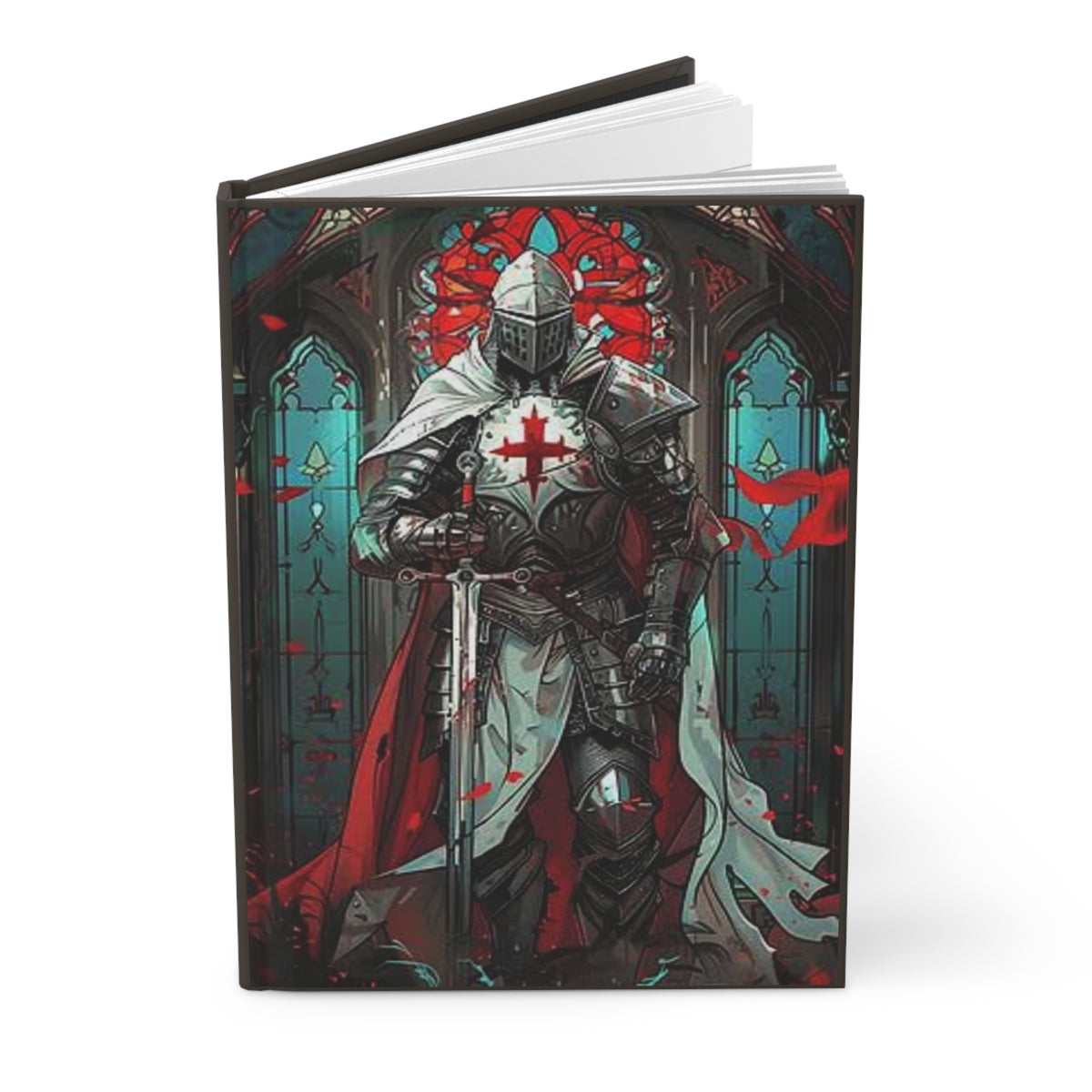 Knight Templar Hardcover Journal — Medieval Crusader Lined Notebook