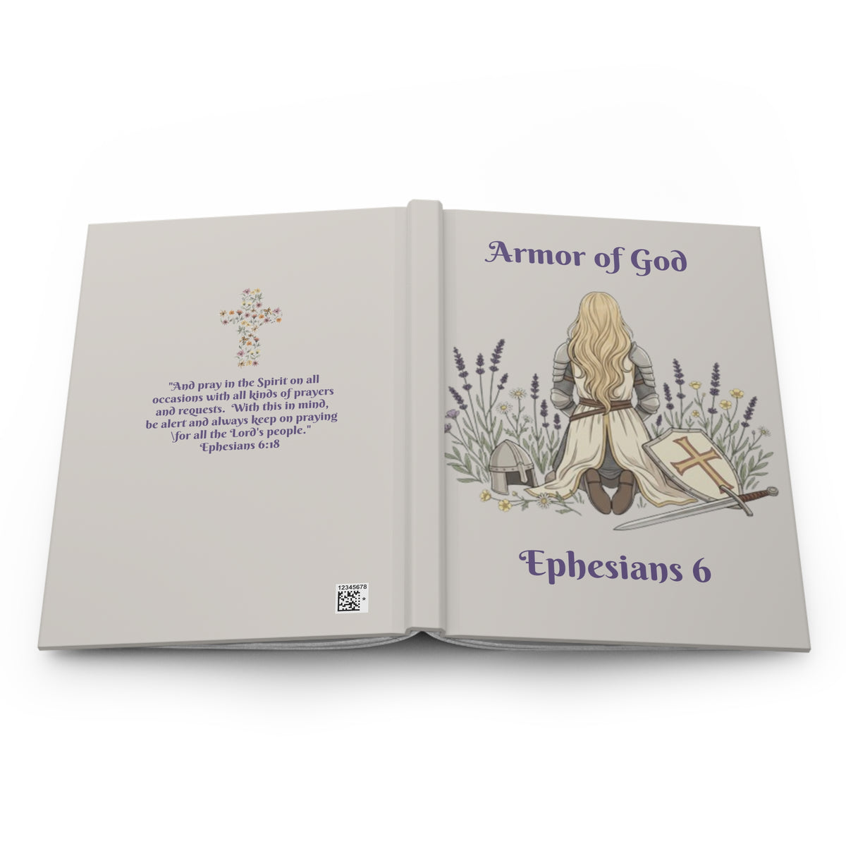 Armor of God Hardcover Journal — Ephesians 6 Christian Prayer Notebook
