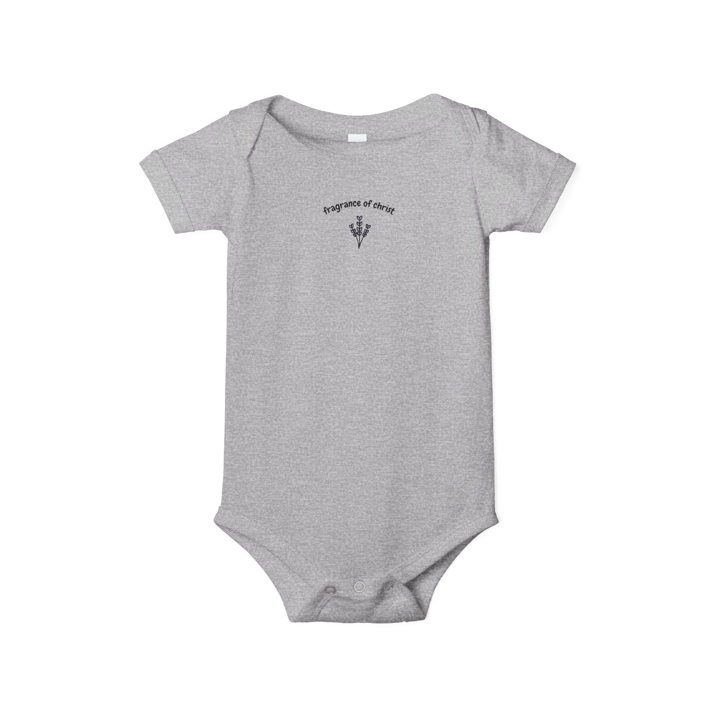 Infant One-Piece Bodysuit — "a tiny spark of sunshine" Minimal Floral Baby Onesie