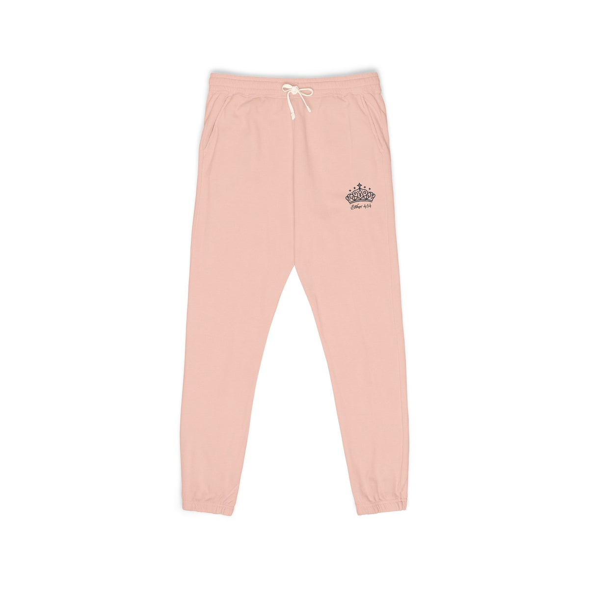 Crown Logo Fleece Sweatpants — Garment-Dyed Cozy Joggers