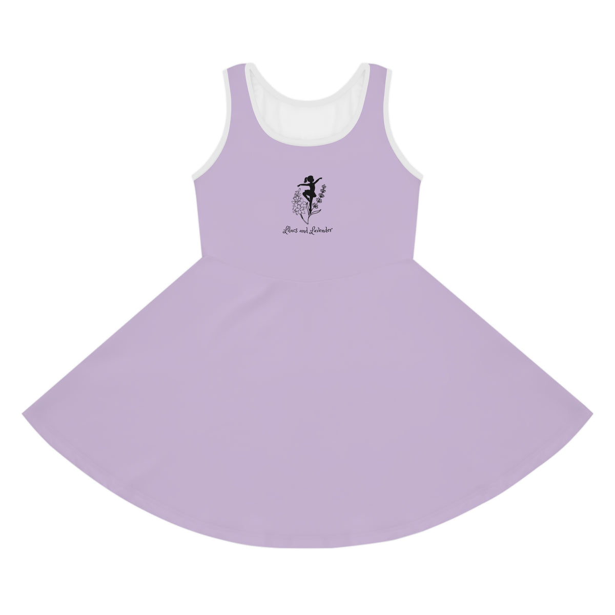 Girls Lilacs and Lavender Graphic Sundress