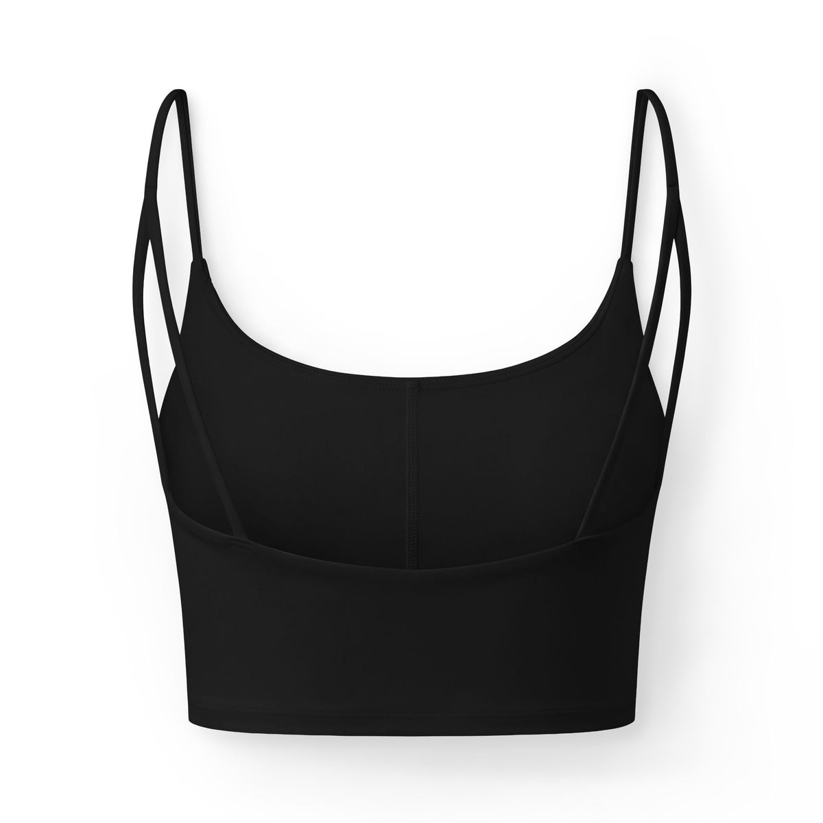 Luxe Rise Anew Bra Top — Black Cropped Bralette
