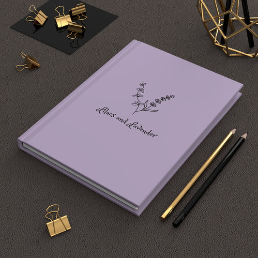 Lilaca & Lavender Hardcover Journal — Lined Christian Prayer Notebook with Psalm 46:10