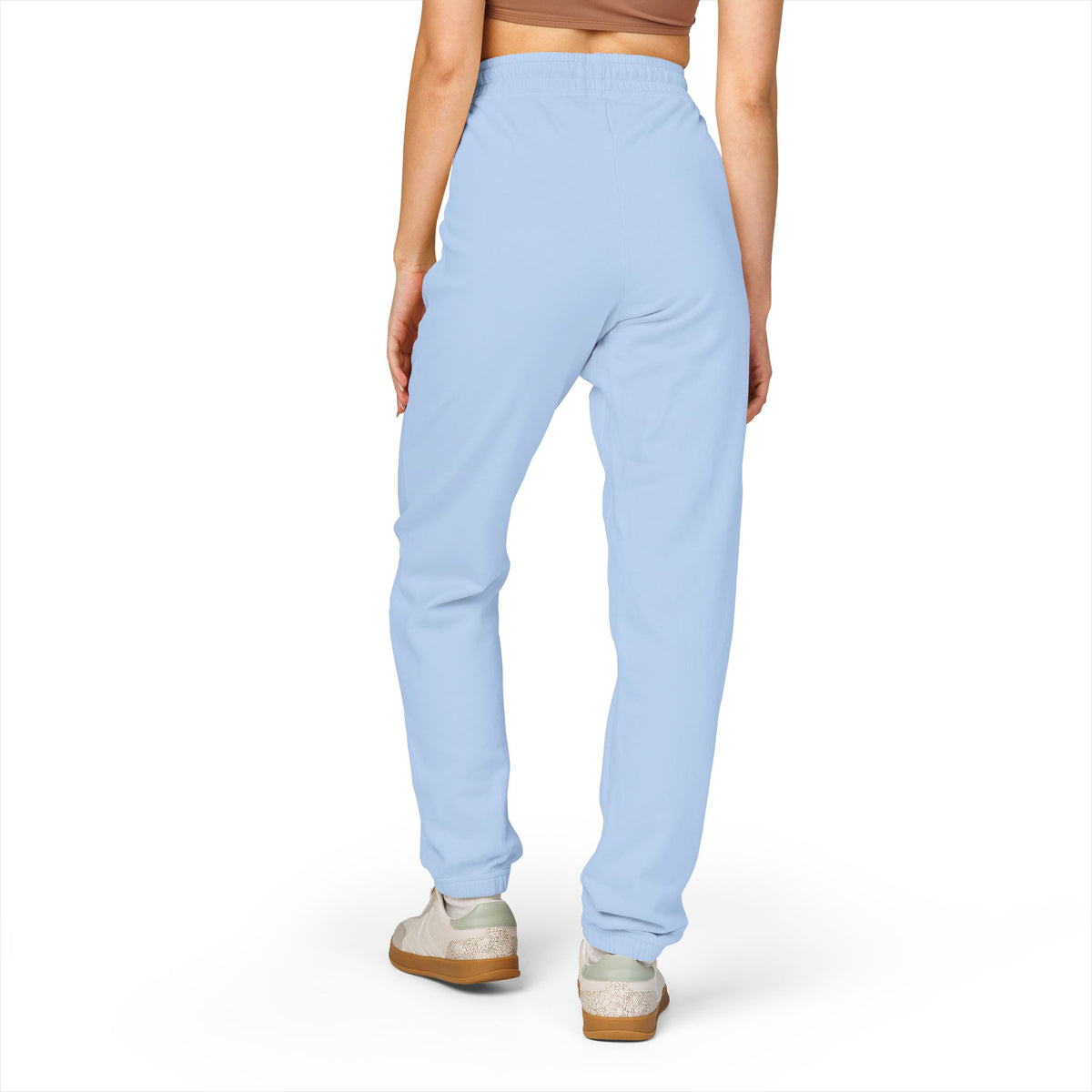 Lilacs and Lavender Signature Emblem - Cream Garment-Dyed Fleece Joggers