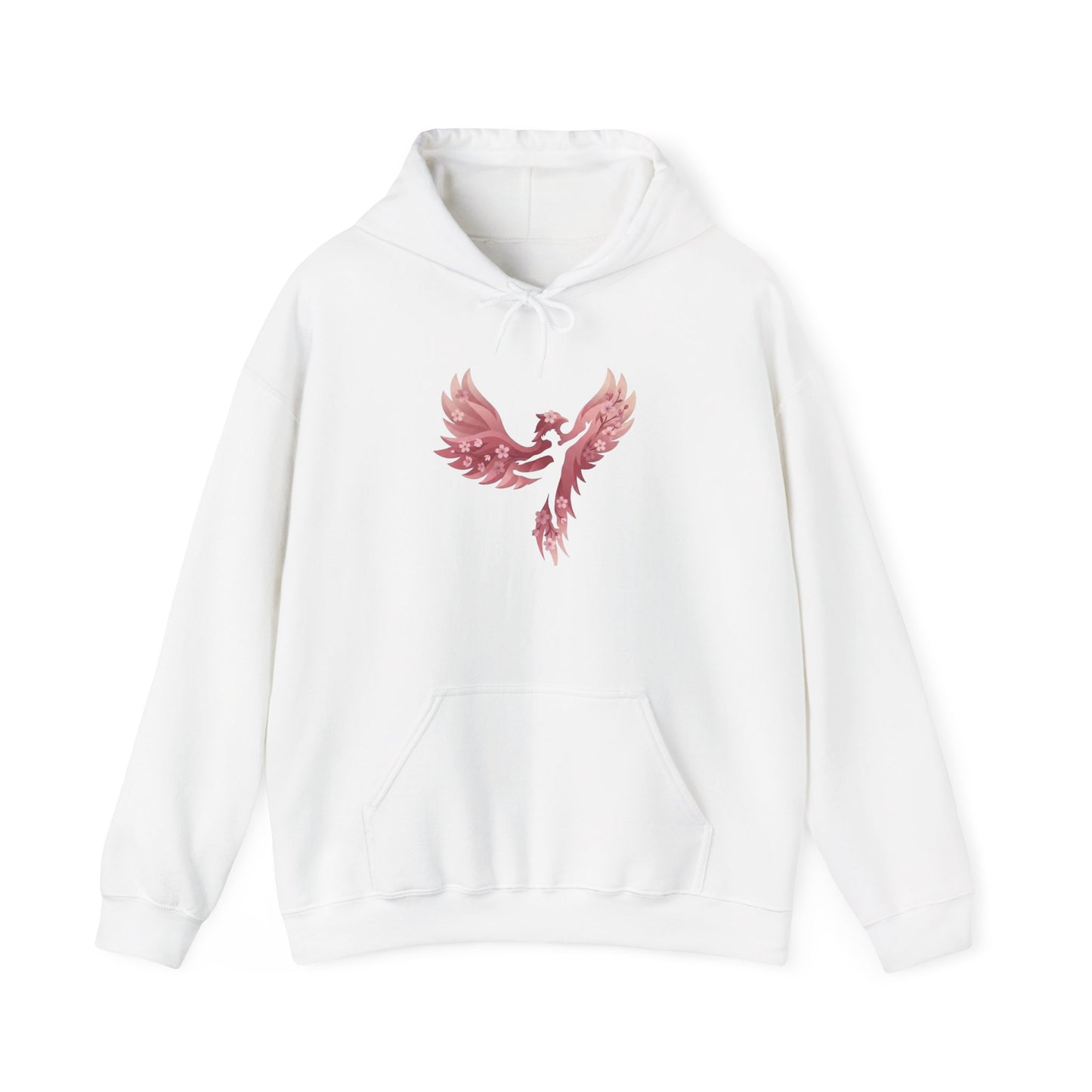 Rose Gold Phoenix Hoodie — Feminine Phoenix Bird Pullover