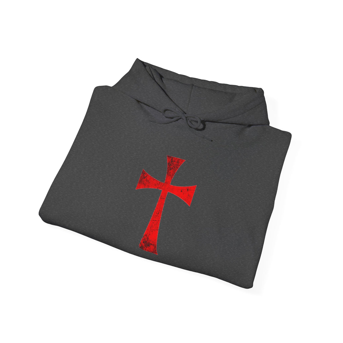 Christian Flag Cross Hoodie - Red Cross American Flag Christian Hoodie