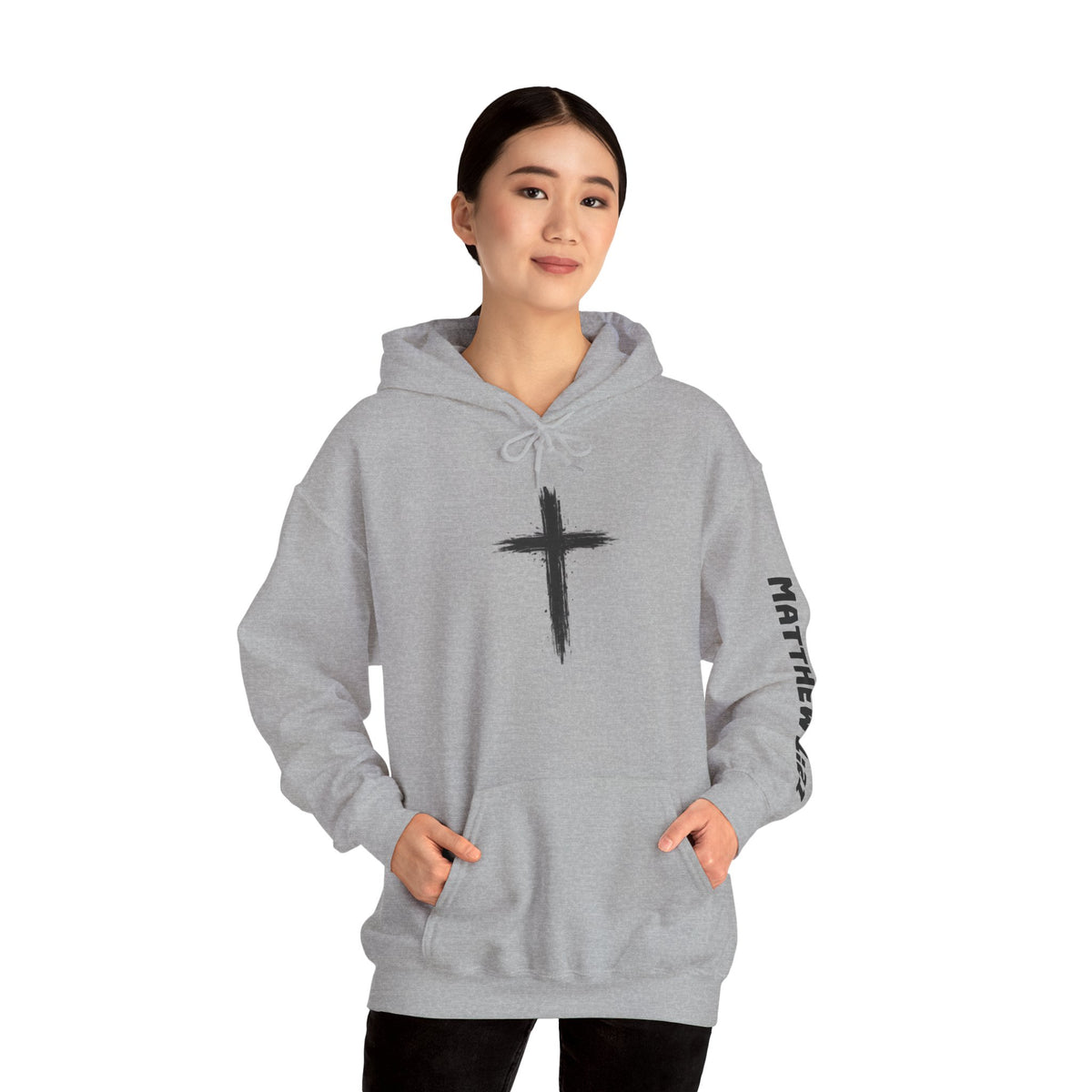 Yeshua Saves Christian Cross Hoodie