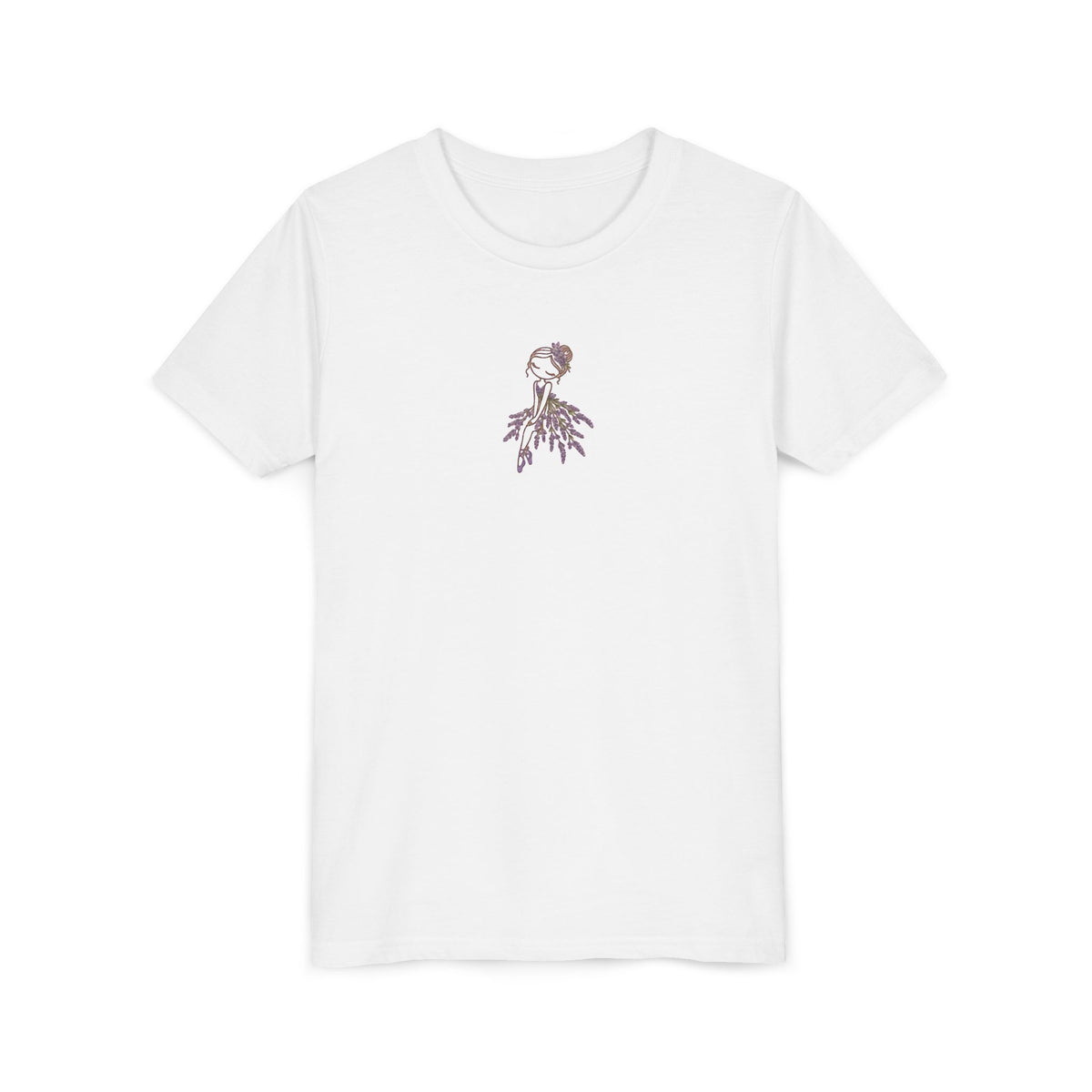 Youth Tee — Flower Ballerina Graphic