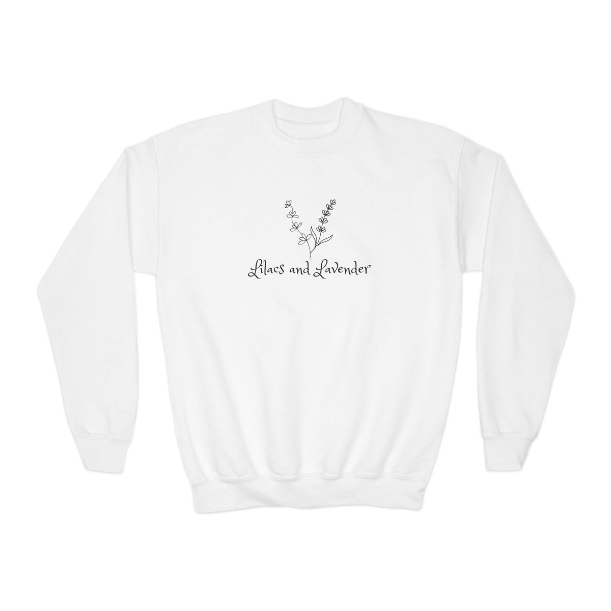 Youth Crewneck Sweatshirt — Lilacs and Lavender