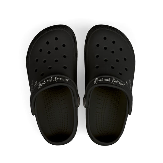 Kids Black EVA Foam Clogs — Lightweight Slip-On Sandals