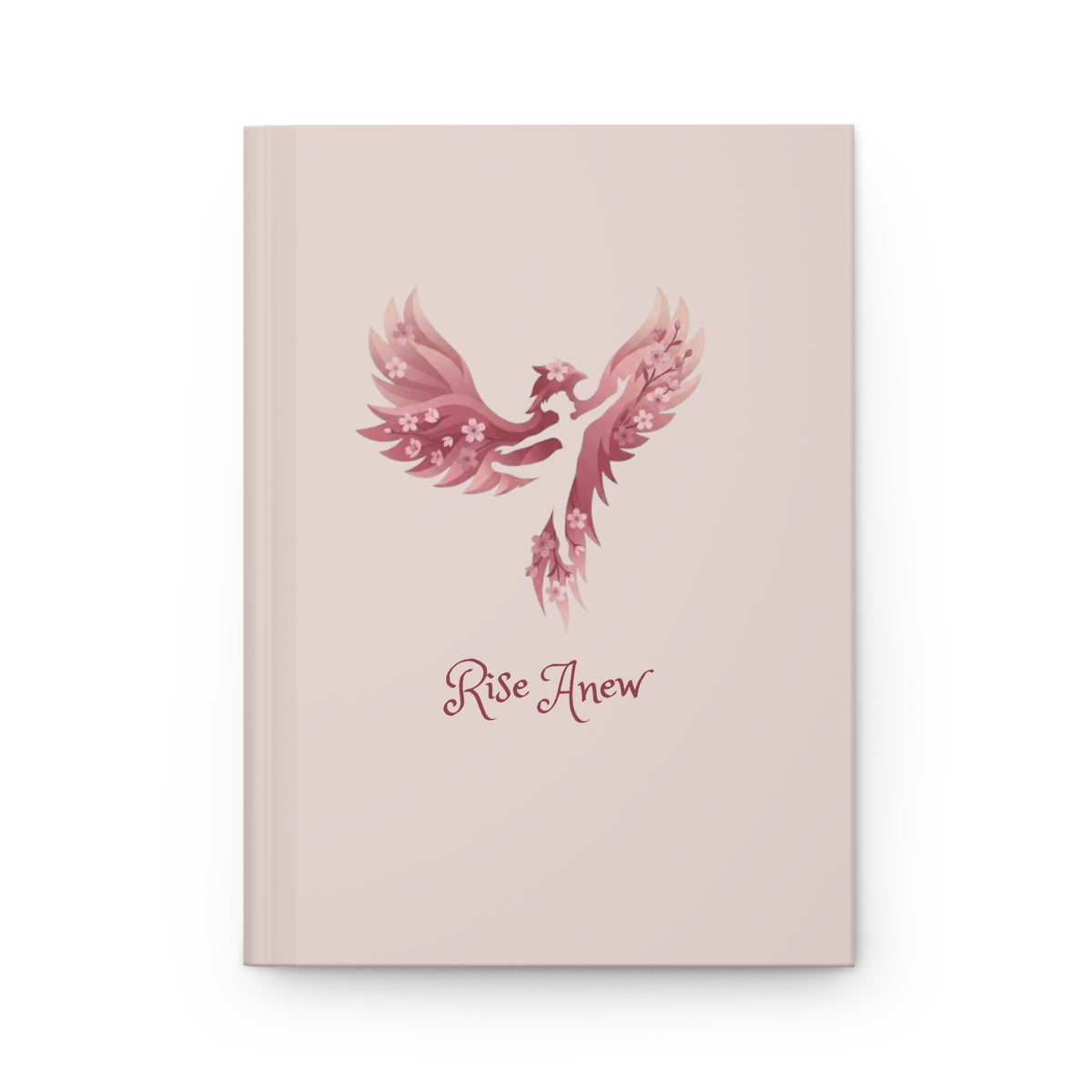 Rise Anew Hardcover Journal – Inspirational Phoenix Lined Notebook with Scripture