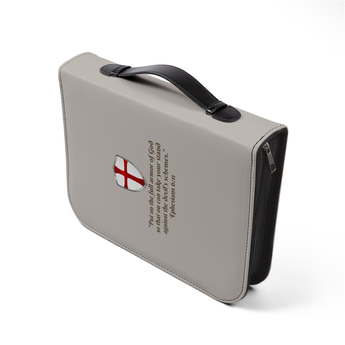 Bible Cover — 'Armor of God' Ephesians 6:10-18 Zippered Bible Case