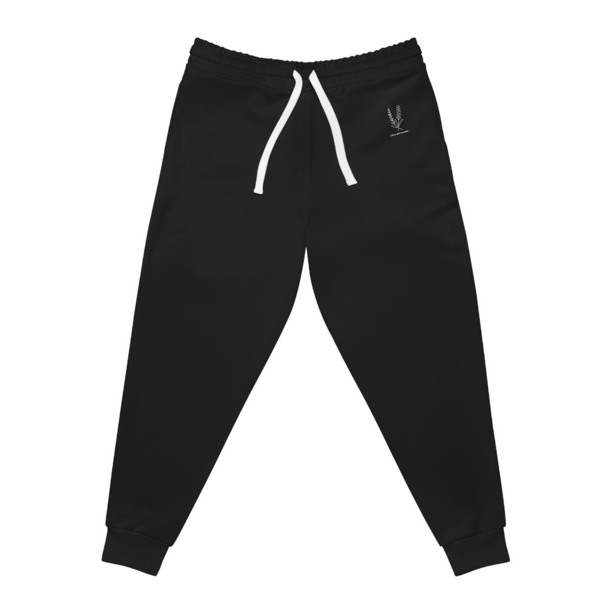 Athletic Joggers — Black Performance Sweatpants with Drawstring