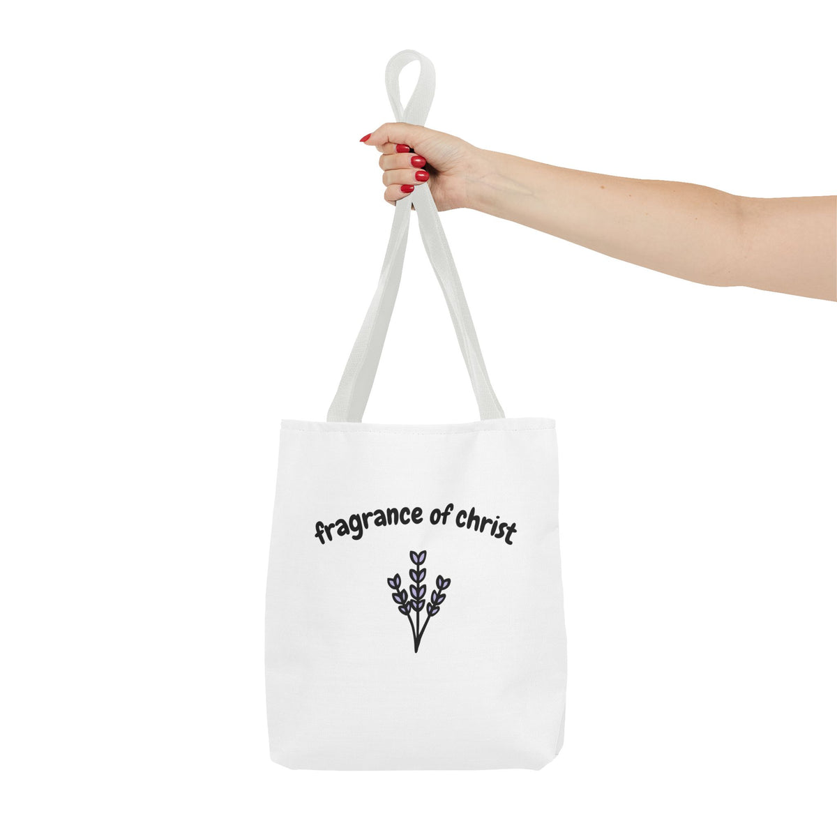 Fragrance of Christ Floral Tote Bag — Faith-Inspired Everyday Carry