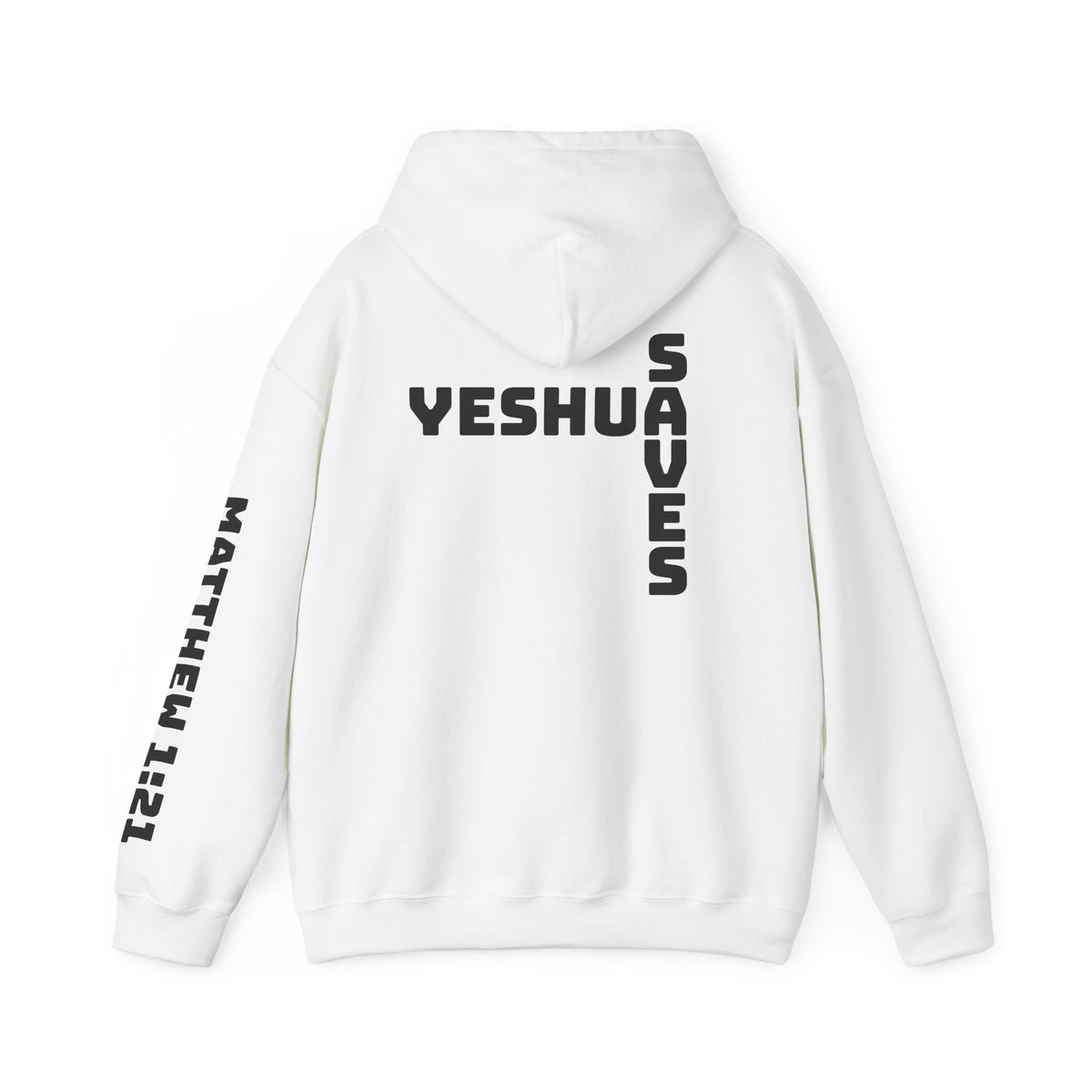 Yeshua Saves Christian Cross Hoodie